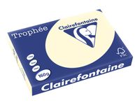 Clairefontaine Trophée - Papier couleur - A3 (297 x 420 mm) - 160 g/m² - Ramette de 250 feuilles - ivoire