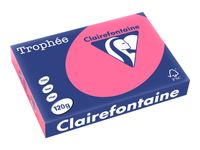 Clairefontaine Trophée - Papier couleur - A4 (210 x 297 mm) - 120 g/m² - Ramette de 250 feuilles - rose fuchsia