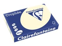 Clairefontaine Trophée - Papier couleur - A4 (210 x 297 mm) - 120 g/m² - Ramette de 250 feuilless - ivoire
