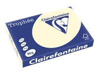 Clairefontaine Trophée - Papier couleur - A3 (297 x 420 mm) - 80 g/m² - Ramette de 500 feuilles - ivoire