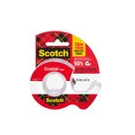 Scotch Crystal - Ruban adhésif - 19 mm x 25 m + 5 m gratuit - transparent