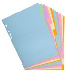Exacompta Forever - Intercalaires 12 positions - A4 - carte recyclée couleurs pastel