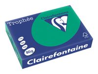 Clairefontaine Trophée - Papier couleur - A4 (210 x 297 mm) - 80 g/m² - Ramette de 500 feuilles - vert sapin