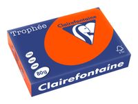 Clairefontaine Trophée - Papier couleur - A4 (210 x 297 mm) - 80 g/m² - Ramette de 500 feuilles - rouge cardinal