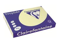 Clairefontaine Trophée - Papier couleur - A3 (297 x 420 mm) - 80 g/m² - Ramette de 500 feuilles - canari