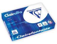 Clairefontaine CLAIRALFA - Papier ultra blanc - A4 (210 x 297 mm) - 80 g/m² - Ramette de 500 feuilles