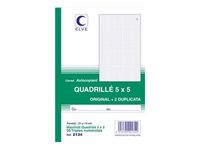 ELVE - Manifold quadrillé 5x5 - 50 tripli - 14,8 x 21 cm