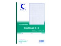 ELVE - Manifold quadrillé 5x5 - 50 tripli - A4
