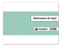 Exacompta - Manifold Carnet de quittances de loyer - 10,1 x 16,5 cm