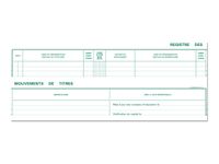 Exacompta - Registre des mouvements de titres - 24 x 32 cm - 100 pages