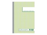 Exacompta - 10 Manifolds quadrillés 5x5 - 50 dupli - A5