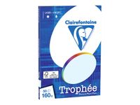 Clairefontaine Trophée - Papier couleur - A4 (210 x 297 mm) - 160 g/m² - Ramette de 50 feuilles - bleu