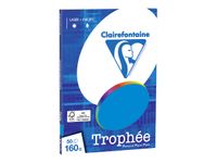 Clairefontaine Trophée - Papier couleur - A4 (210 x 297 mm) - 160 g/m² - Ramette de 50 feuilles - bleu turquoise