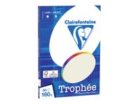 Clairefontaine Trophée - Papier couleur - A4 (210 x 297 mm) - 160 g/m² - Ramette de 50 feuilles - gris perle