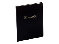 Exacompta Balacron - Livre d'or 26 x 22 cm - 100 pages - noir