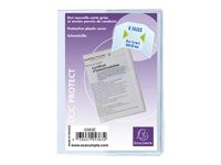 Exacompta - Pochette de protection - 85 x 125 mm - translucide incolore