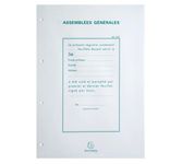 Exacompta - Recharge de 100 feuilles A4 pour registre de délibération de conseil d'administration