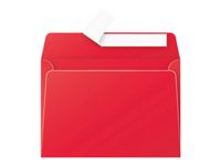 Pollen - 20 Enveloppes - 114 x 162 mm - 120 g/m² - rouge