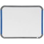 Nobo - Tableau blanc Slimline en acier laqué - 22 x 28 cm - magnétique - cadre blanc