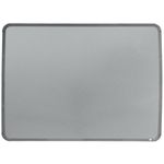 Nobo - Tableau blanc Slimline en acier laqué - 58 x 43 cm - magnétique - cadre gris