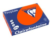 Clairefontaine Trophée - Papier couleur - A4 (210 x 297 mm) - 120 g/m² - Ramette de 250 feuilles - rouge cardinal