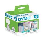 Dymo LabelWriter - Ruban d'étiquettes auto-adhésives - 1 rouleau de 1000 étiquettes (32 x 57 mm) - fond blanc écriture noire