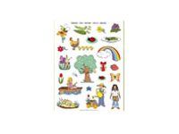 Apli - 3 feuilles gommettes printemps