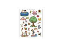 Apli - 3 feuilles gommettes été