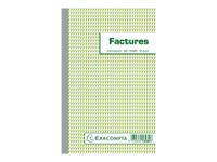 Exacompta - 10 Manifolds Carnets de factures - 50 dupli - 21 x 13,5 cm