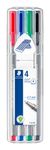 STAEDTLER triplus 334 - 4 feutres fins - 0.3 mm - noir. rouge. bleu. vert