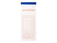 Exacompta - Bloc additions - 50 feuilles - 96 x 230 mm - en double