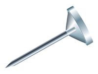 Exacompta - 100 Épingles tête plate - 5 mm - transparent