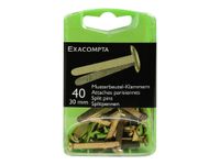 Exacompta - 40 Attaches parisiennes - 30 mm - or