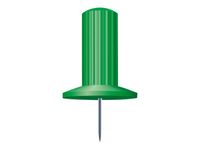 Exacompta - 25 Épingles papic - 10 mm - vert