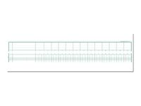 Exacompta - Piqûre tête paresseuse - 13 colonnes par page - 27 x 32 cm