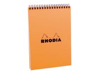 Rhodia Classic - Bloc notes à spirales - A5 - 80 pages - petits carreaux - à spirales