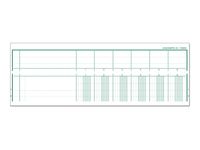 Exacompta - Piqûre tête paresseuse - 6 colonnes par page - A4