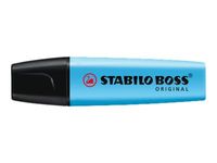 STABILO BOSS ORIGINAL - Pack de 10 Surligneur fluos - bleu