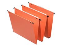 Esselte Dual - 25 Dossiers suspendus pour tiroirs - fond 30 mm - orange
