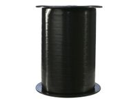 Clairefontaine - Bolduc ruban d'emballage cadeau - 0.7 cm x 500 m - noir