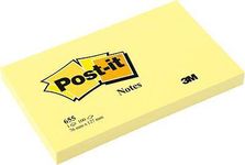 Post-it - Bloc notes 100 feuilles - jaune - 76 x 127 mm