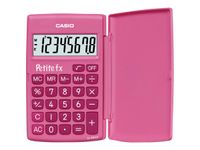 Calculatrice de poche Casio Petit-FX LC-401LV - 8 chiffres - alimentation batterie - rose