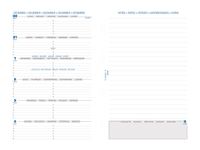 Exacompta Exatime 21 - Recharge pour organiseur - 1 semaine sur 2 pages et notes - 14,2 x 21 cm