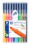 Staedtler triplus - 10 Feutres - couleurs assorties