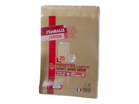 GPV Pack'n Post - 25 Pochettes kraft à soufflets 280 x 375 mm - 130 gr - bande auto-adhésive