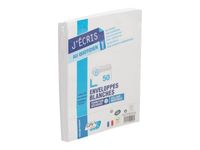 GPV - 50 Enveloppes C5 162 x 229 mm - 80 gr - sans fenêtre - blanc - bande adhésive