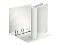 Esselte ESSENTIALS - Classeur à anneaux personnalisable - Dos 63 mm - A4 - pour 400 feuilles - blanc