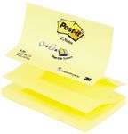 Post-it - 12 Blocs Z-Notes - jaune - 76 x 127 mm