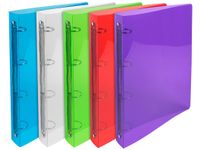 Exacompta Crystal - Classeur souple à anneaux - Dos 40 mm - A4 Maxi - pour 225 feuilles - disponible dans différentes couleurs