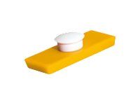 Sign - 2 Aimants bouton - 2.5 x 5.5 cm - noir